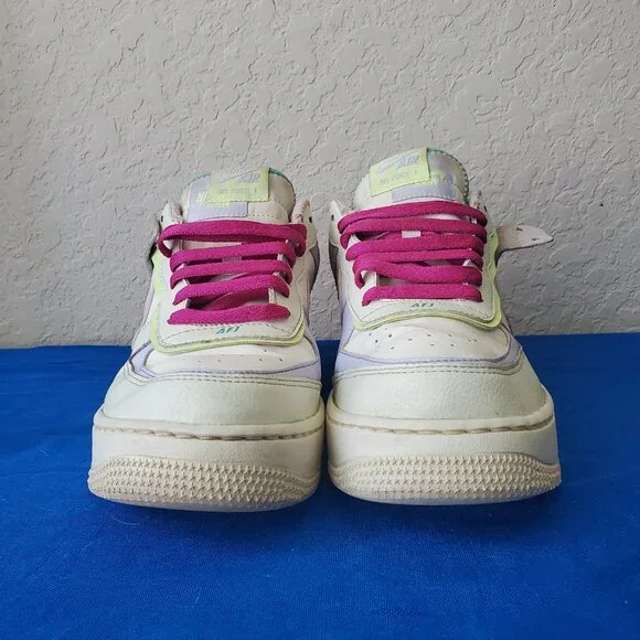 Nike AIR Force 1 Shadow Cashmere/Coral CI0919 700 Women's 10
